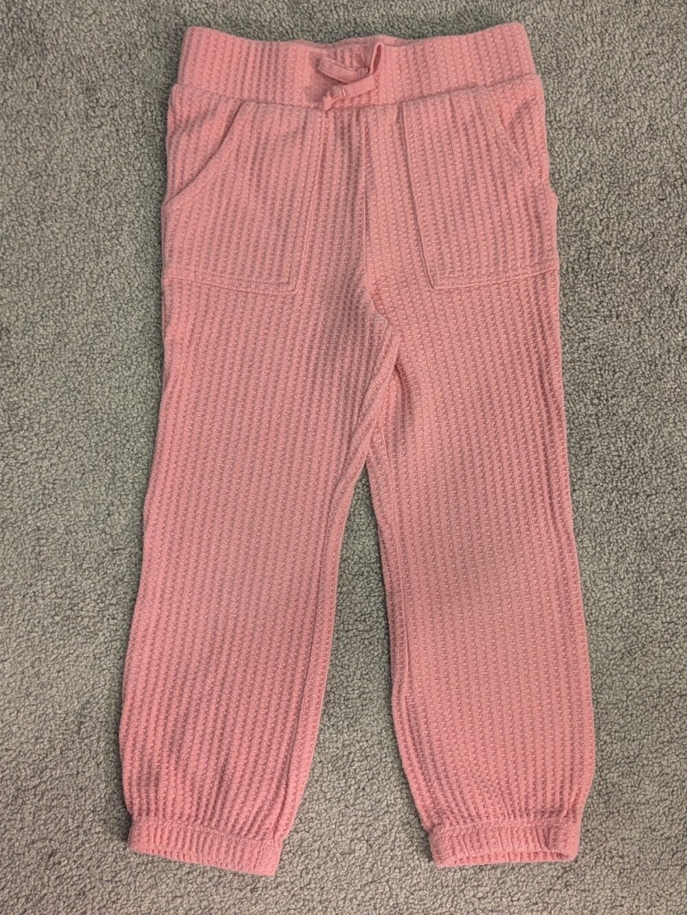 Garanimals pink waffle weave joggers, 5t